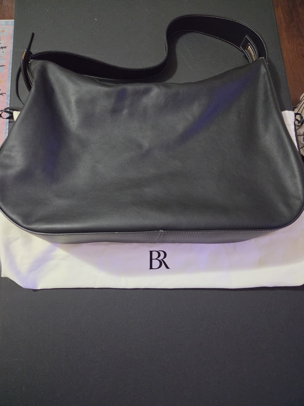 Banana Republic Black Leather Shoulder Bag